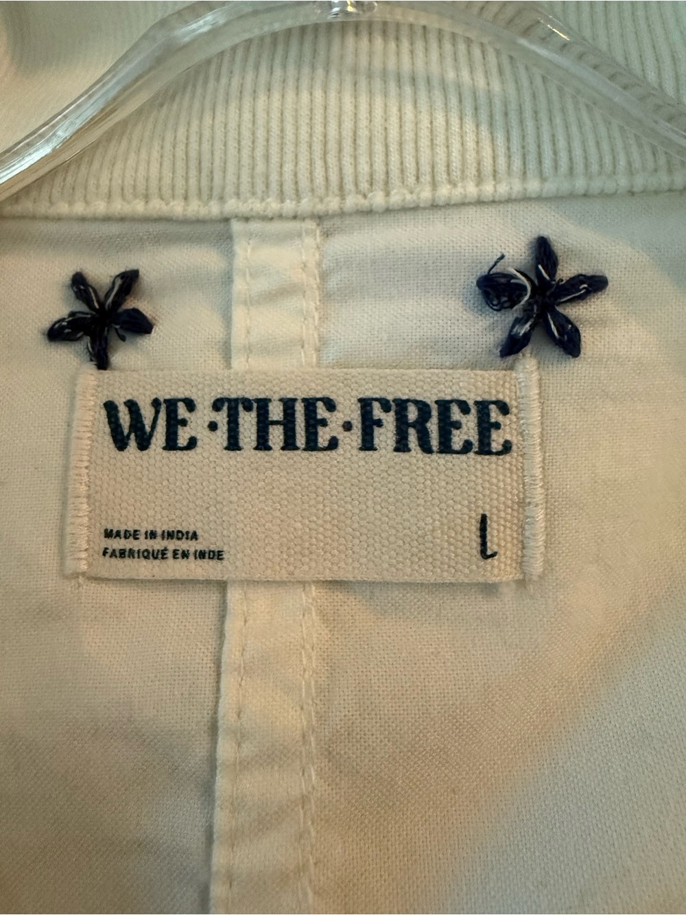 We The Free Ditsy Embroidered Little Shirt Size L - Picture 4 of 5